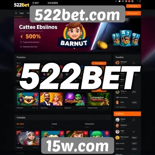 Avaliação da interface do usuário do site 522bet